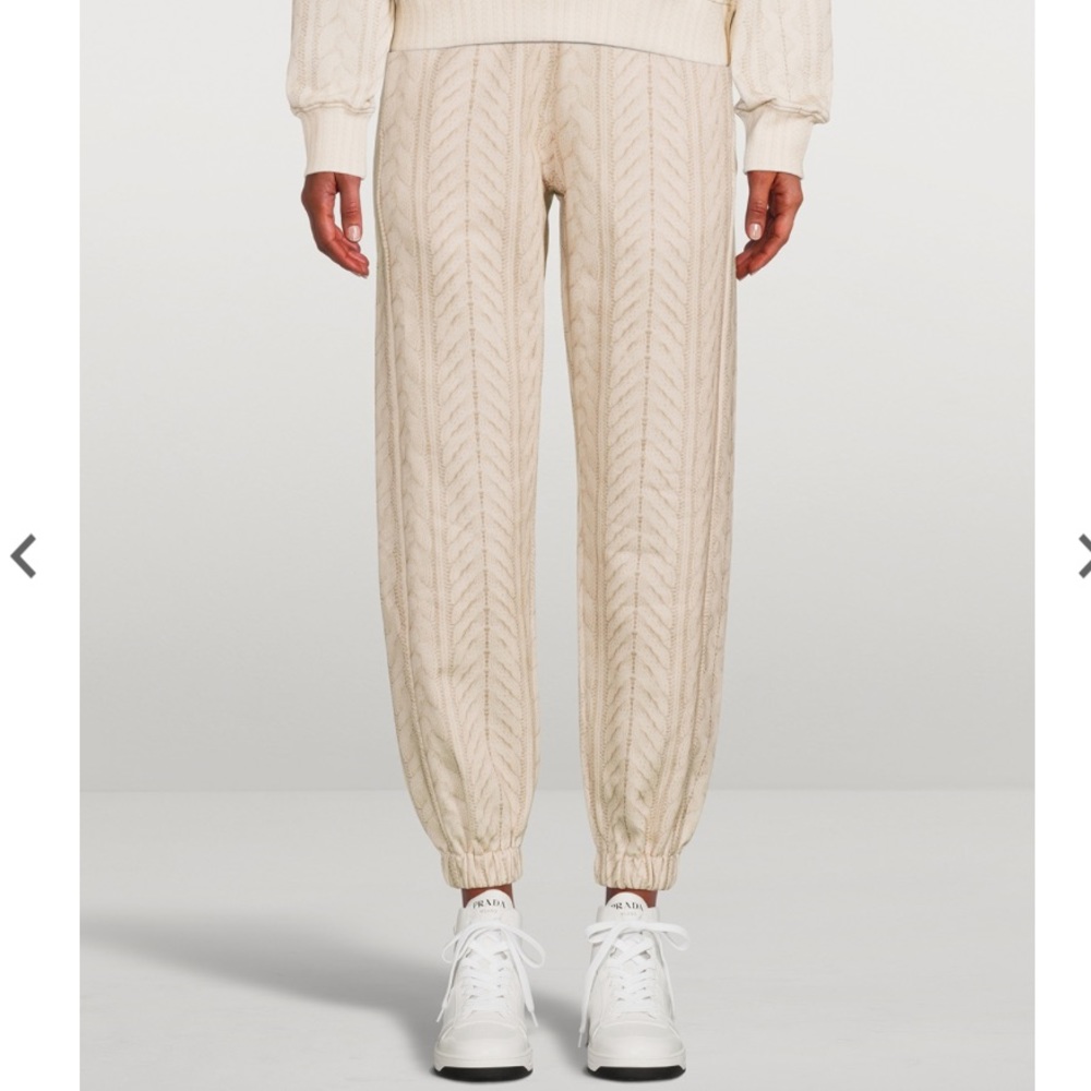 NWOT Rag & Bone Miramar Trompe L'oeil Cable-Knit Joggers